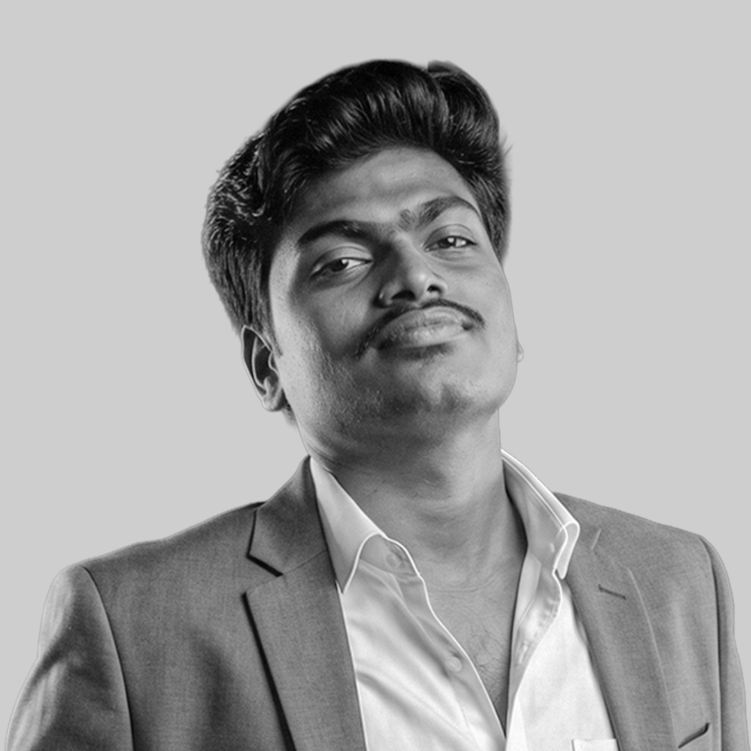 Portrait of Ananth Pruthvi, graphic designer at Ananth Designs